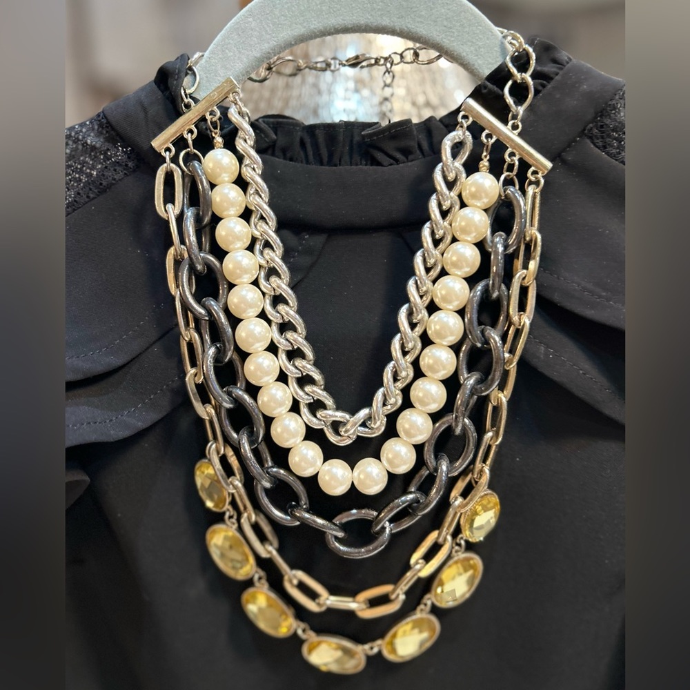 13” to 15” adjustable necklace, stunning necklace dress up or down
